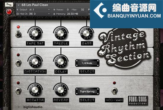 复古节奏 Big Fish Audio Vintage Rhythm Section