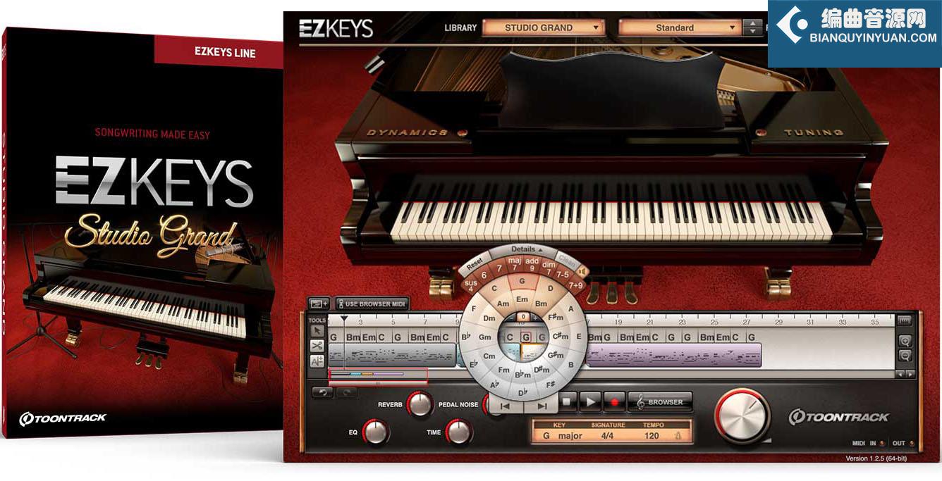 Toontrack EZKeys v1.3.3 虚拟钢琴 Loop钢琴 完整版