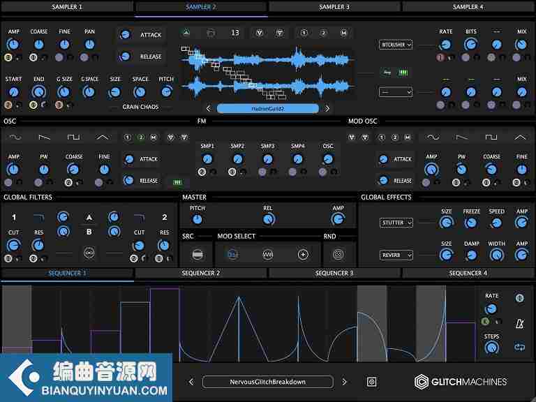 混合采样器插件 – Glitchmachines Polygon 2.0.0 WIN