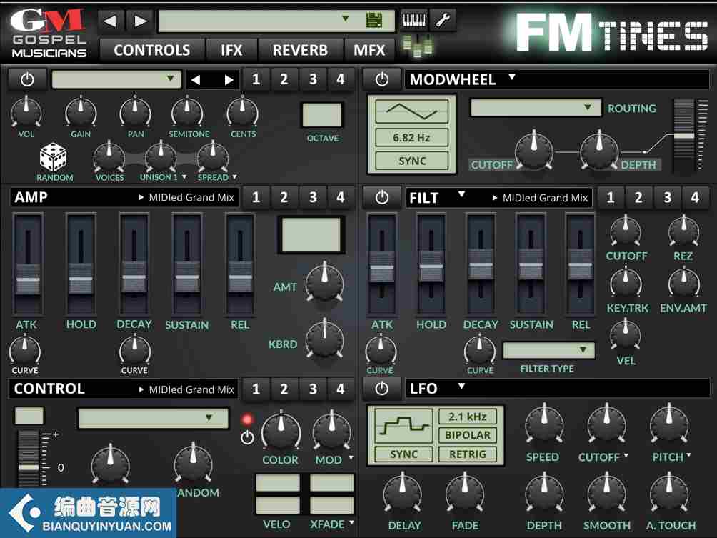 FM电钢琴 – Gospel Musicians FM TiNES for UVI Falcon