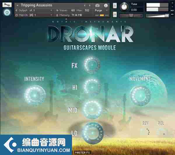 吉他合成音色 – Gothic Instruments DRONAR Guitarscapes v1.1 KONTAKT