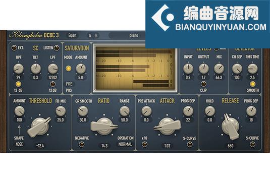 压缩效果器插件 Klanghelm DC8C 3 Advanced Compressor v3.3.2