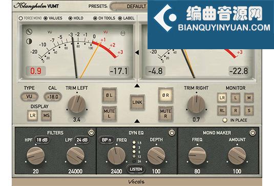 模拟计量和通道插件 Klanghelm VUMT Deluxe v2.5.2