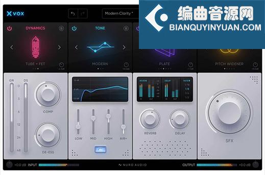 智能人声混音插件 Nuro Audio Xvox v1.1.1