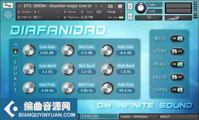 迪亚法尼达合成器 – Om Infinite Sound – Diafanidad for Kontakt