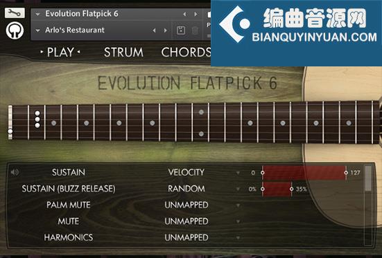 钢弦民谣吉他 Orange Tree Samples Evolution Flatpick 6