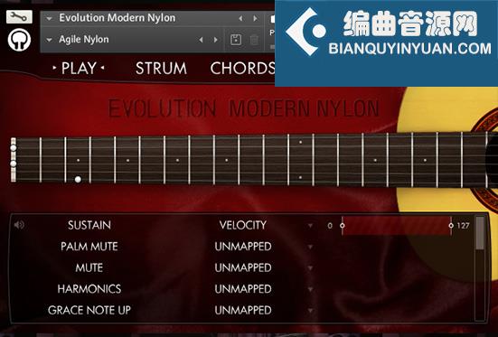 橘子树现代尼龙吉他 Orange Tree Samples Evolution Modern Nylon