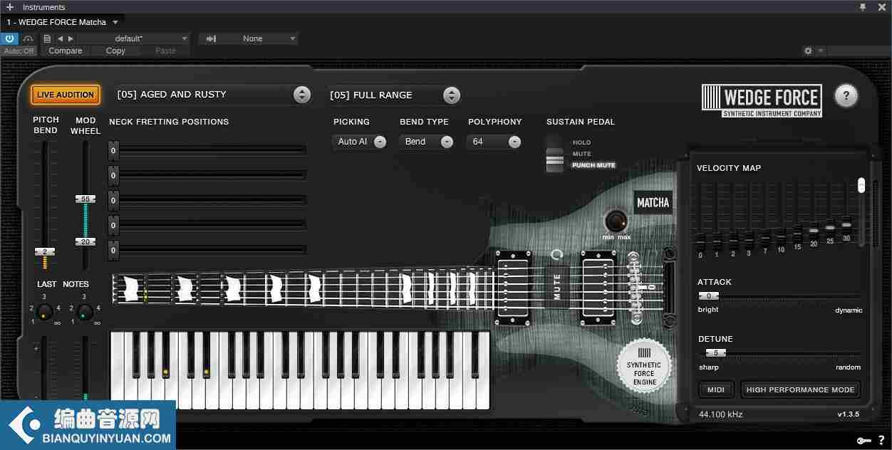 电吉他音源 – Plugin Alliance WEDGE FORCE Matcha v1.3.5 Mac