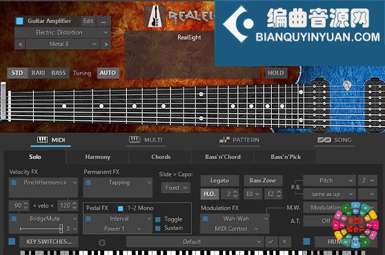 8弦电吉他 MusicLab RealEight 6 v6.1.0.7549 MOCHA Win