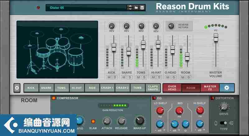 原声鼓 – Reason RE Propellerhead – Reason Drum Kits v1.0.1-DECiBEL WIN