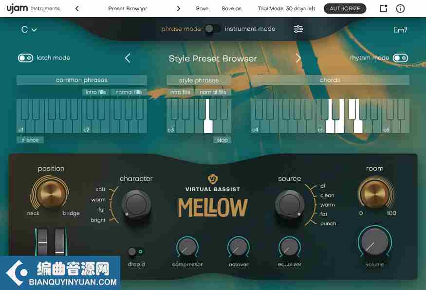 虚拟低音提琴 – Reason RE UJAM Virtual Bassist Mellow v1.0.0-DECiBEL