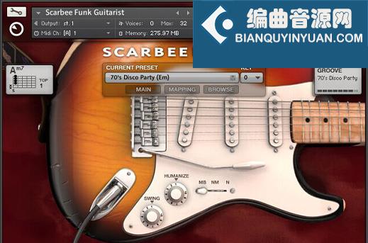放克电吉他 Native Instruments Scarbee Funk Guitarist