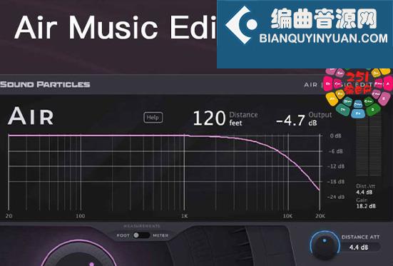 后期混音效果插件 Sound Particles Air Music Edition Plugin v1.0.0