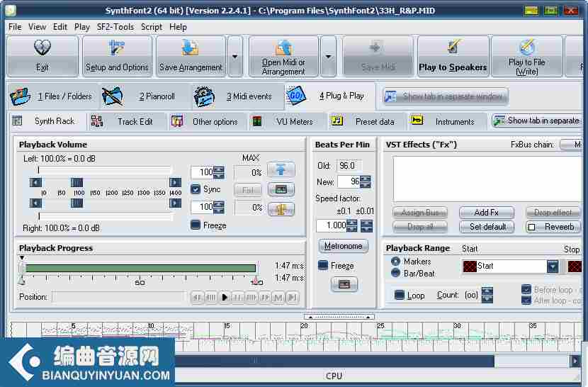 MIDI工具 – SynthFont2 v2.7.0 WIN