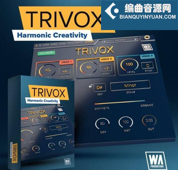W.A Production Trivox v1.0.0 Win 和声效果器插件