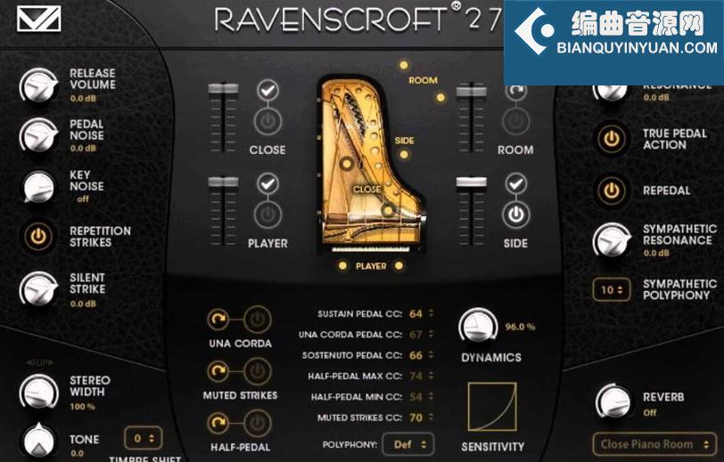 三角钢琴 UVI Falcon VILabs Ravenscroft 275