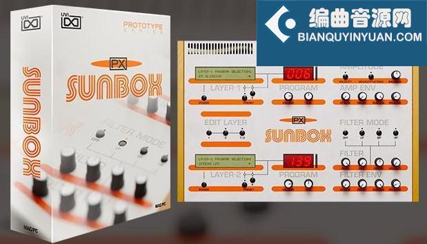 德国合成器 UVI Soundbank PX SunBox v1.0.0 for Falcon