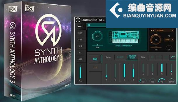 复古和现代合成器 UVI Soundbank Synth Anthology 3 v1.0.1 for Falcon