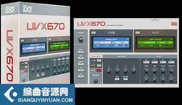 80 年代模拟混合合成器 – UVI Soundbank UVX670 v1.0.2 for Falcon