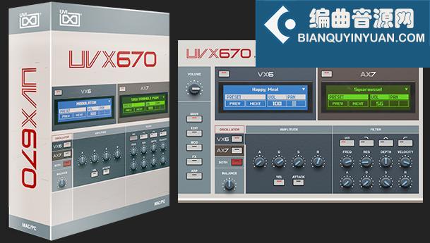 80年代模拟混合合成器 UVI Soundbank UVX670 v1.0.2 for Falcon