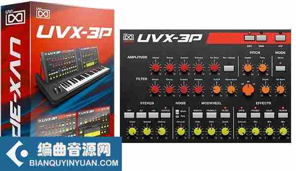 经典 6 声部日本合成器 – UVX-3P for UVI Falcon