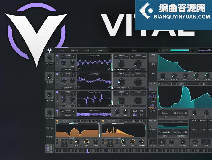 Vital Audio Vital Pro v1.5.5 光谱变形波表合成器
