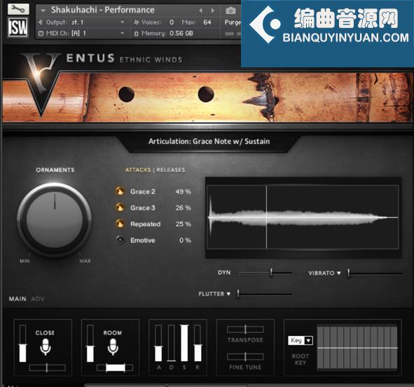 Impact Soundworks Ventus Ethnic Winds 尺八音源