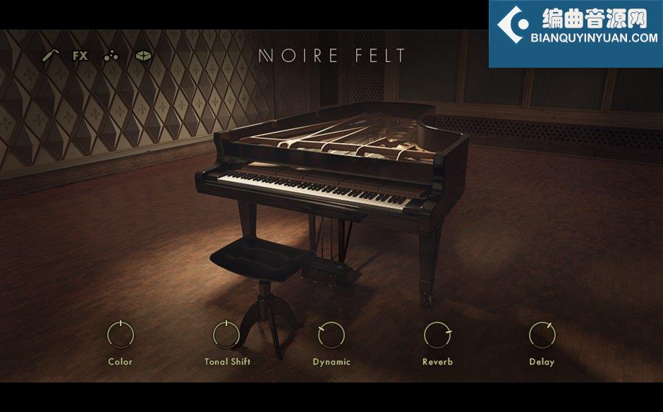 Native Instruments Noire 音乐厅三角钢琴