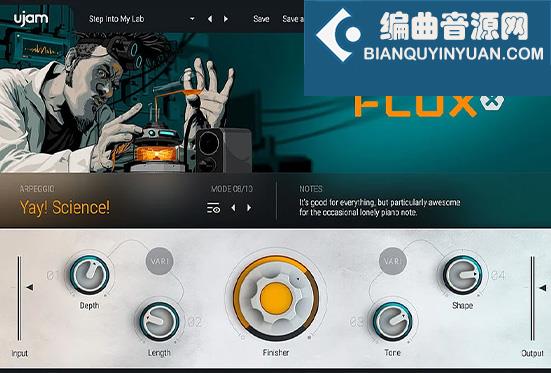 多重特效效果链插件 uJAM Finisher FLUXX v1.2.0