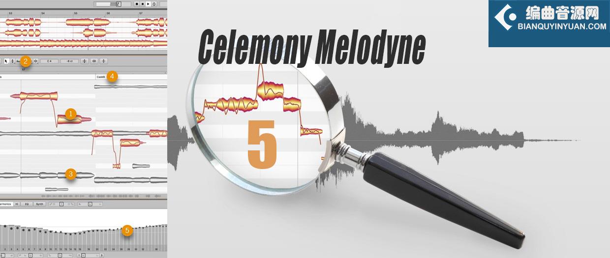 麦乐迪人声修音插件 Celemony Melodyne 5 Studio v5.3.1