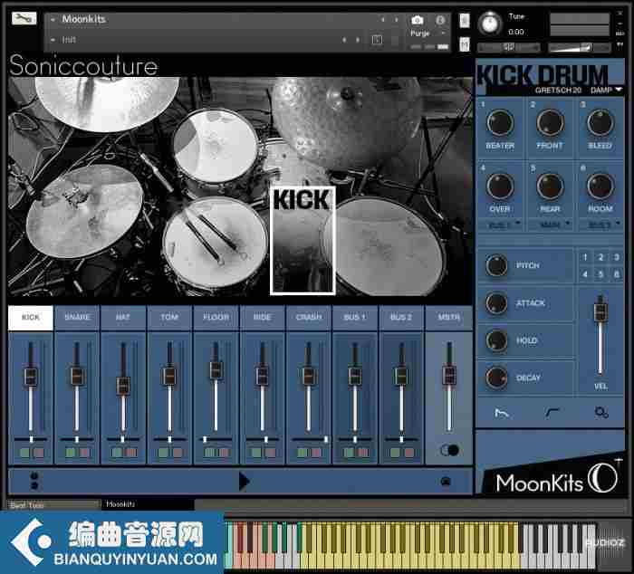 架子鼓音源 – Soniccouture Moonkits v1.1.0 KONTAKT