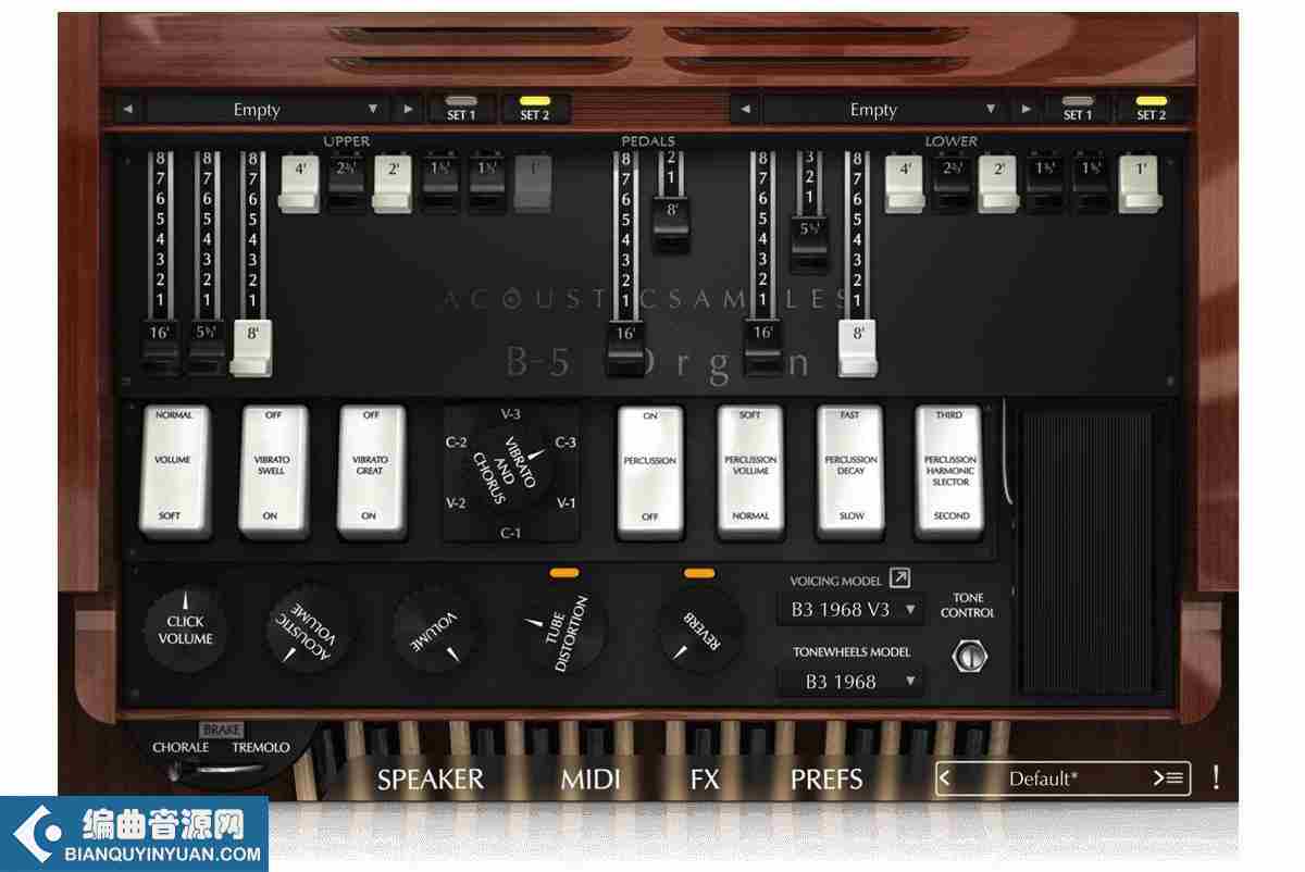 风琴音源 – Acousticsamples B-5 Organ V3 for UVI Falcon