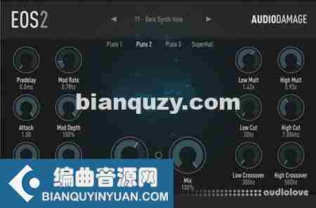 混响 – Audio Damage AD034 EOS 2 v2.2.1 WiN ,MAC ,LINUX