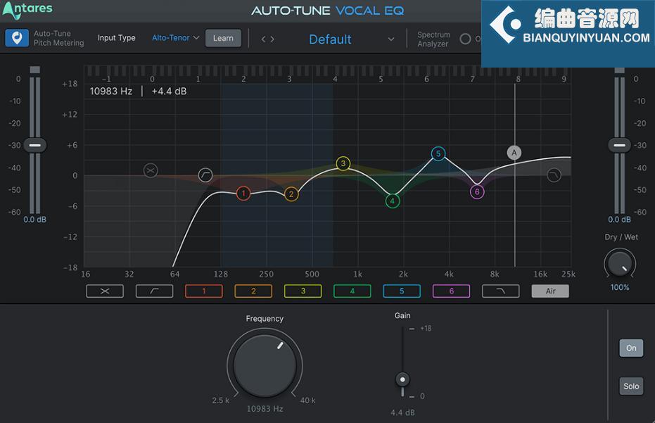 Antares Auto Tune Vocal EQ v1.1.0 Mac 人声动态均衡效果器
