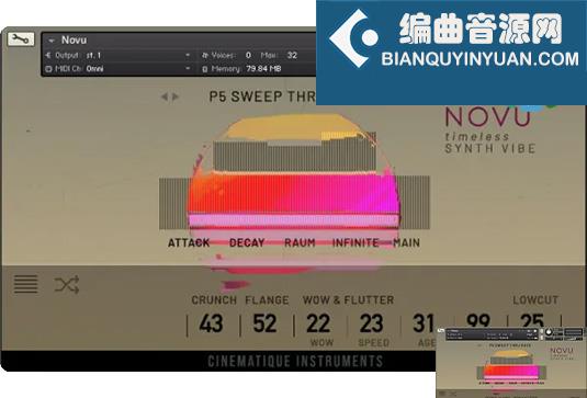 复古合成器音源 Cinematique Instruments Novu INTERNAL