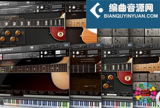 12把吉他贝司音源 完整版合集 Ilya Efimov Guitar And Bass （Acoustic Guitar Strum Nylon Guitar Strum TC Electric Guitar Strum LP Electric Guitar Strum Retro Bass Classic Bass Modern Bass Fretless Bass）