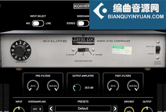 过载变压效果器 Korneff Audio Shure Level Loc v1.0.0 R2R Win