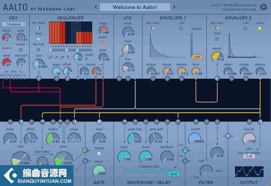 半模块化合成器 – Madrona Labs Aalto v1.9.4 WiN
