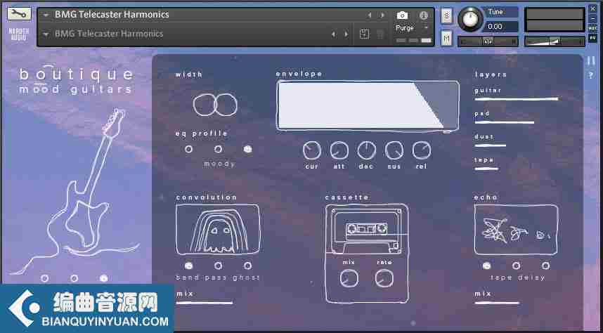 吉他音源 – Naroth Audio Mood Guitars KONTAKT-DECiBEL