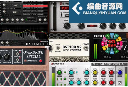 综合混音插件合集 Nembrini Audio Complete Bundle v2025.3 TC Win （EK Edstortion EK Phazevibe FA Echobandit HK Puretone 501 Chorus Echo 808 8180 Acoustic Voice Analog Rack Bass Driver Bass Hammer Bg Extasy Big Stuff Black Distortion Blackice Beta Gamma Bst100 Cali Axis Cali Dual Cali Reverb Clon Minotaur Crunk V2 Delay3000 Divided Double Reverb Doubler EN Hardball Faceman Hivolt IR Loader azz Chorus Jmp Pro Live Rig LoFi Mp1 Pro Mrh159 Mrh810 V2 Nexus Nine Gates Overdrive Special PSA1000 Quinta Shimmer Delay Sound Master Nembrini.Audio.NA.The Boss Bundle The Voltour Team Cubeadooby Tuner Voice DC30 Internal TeamCubeadooby NA Wah）
