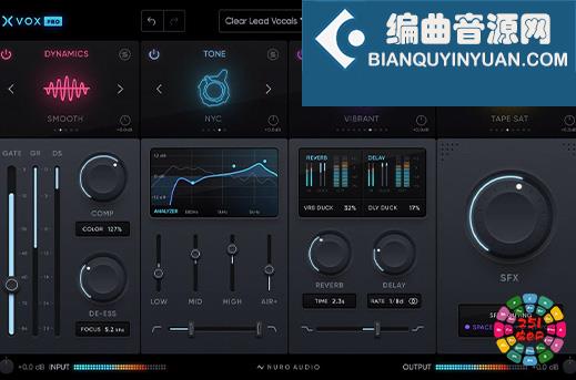 人声混音插件套装 Nuro Audio Xvox Pro v1.0.3