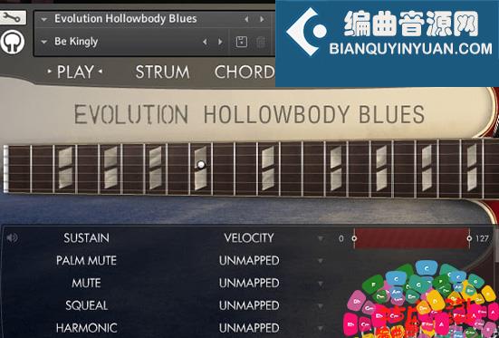 半空心电吉他音源 Orange Tree Samples Evolution Hollowbody Blues