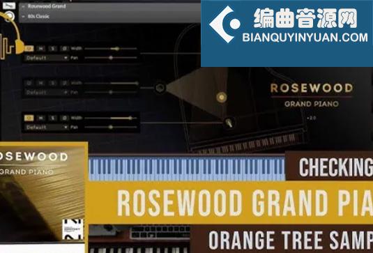 雅马哈 C7 三角钢琴音源 Orange Tree Samples Rosewood Grand v2.0.0