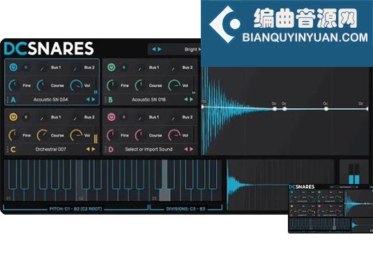 军鼓结构套件音源 Plugin Boutique DC Snares v1.2.0 Mac