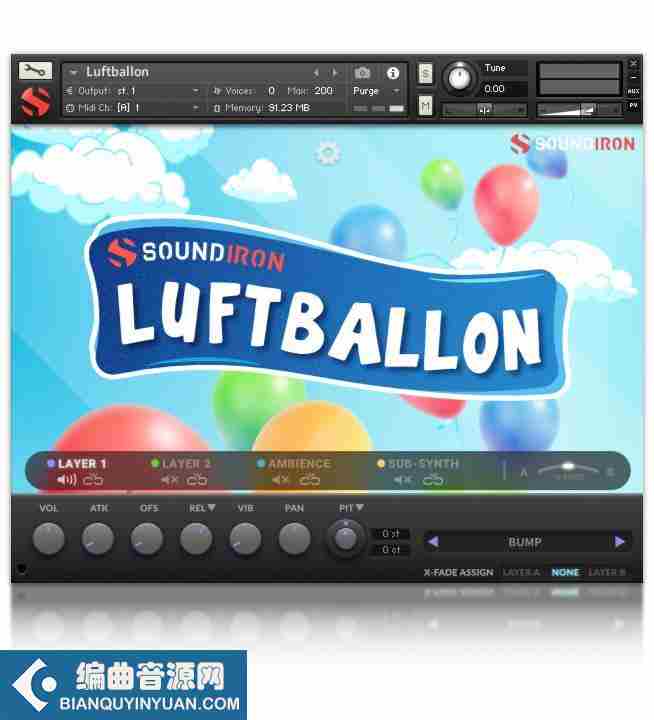 奇特的音效库 – Soundiron Luftballon v2.0 KONTAKT