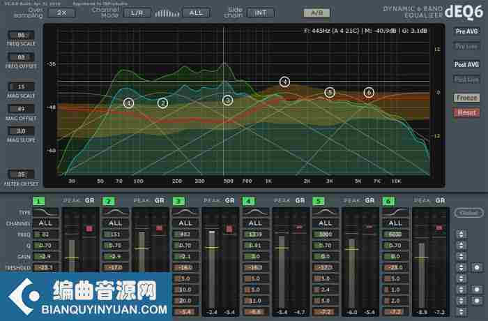 6频段动态EQ效果器 – TBProAudio dEQ6 v4.0.6 WiN