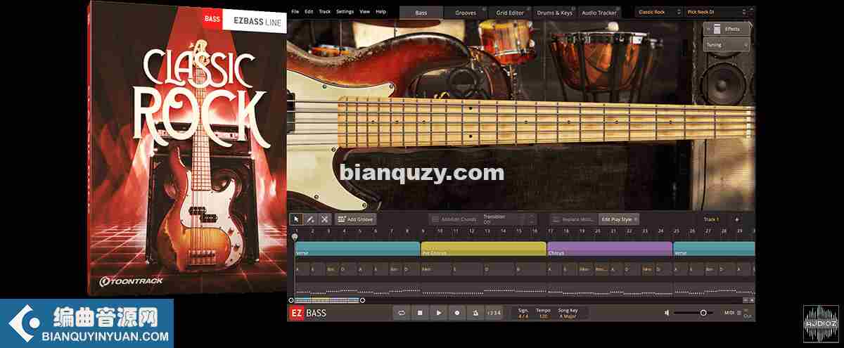 EZBASS扩展之摇滚贝斯 – Toontrack Classic Rock EBX Update v1.0.3 WIN
