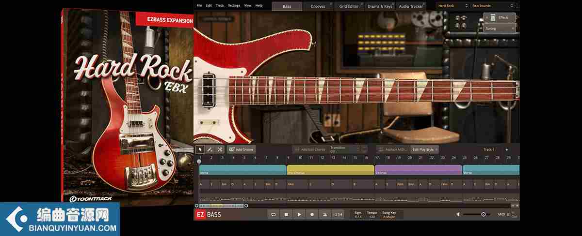 硬摇滚贝斯 – Toontrack Hard Rock EBX v1.0.0 (SOUNDBANK)