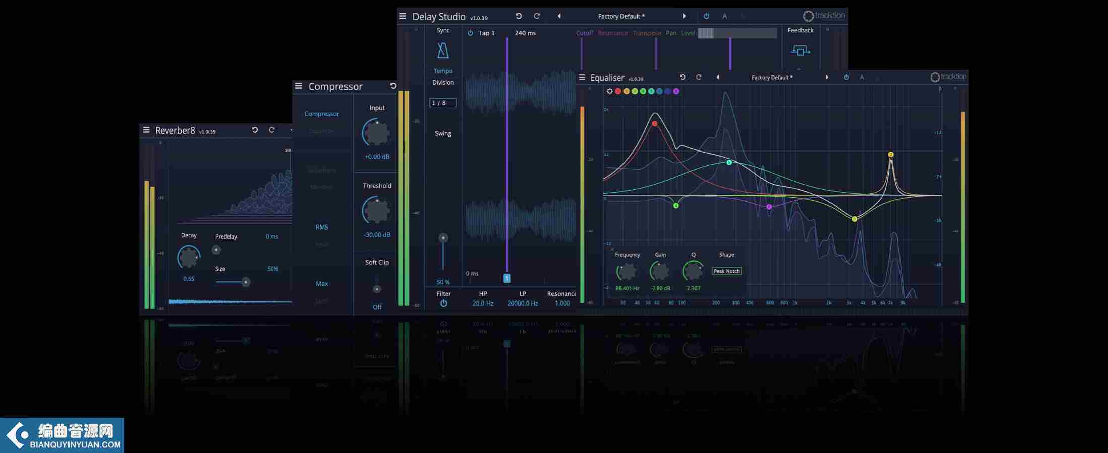 现代DSP效果包 – Tracktion Software DAW Essentials Collection v1.0.44 Win Mac