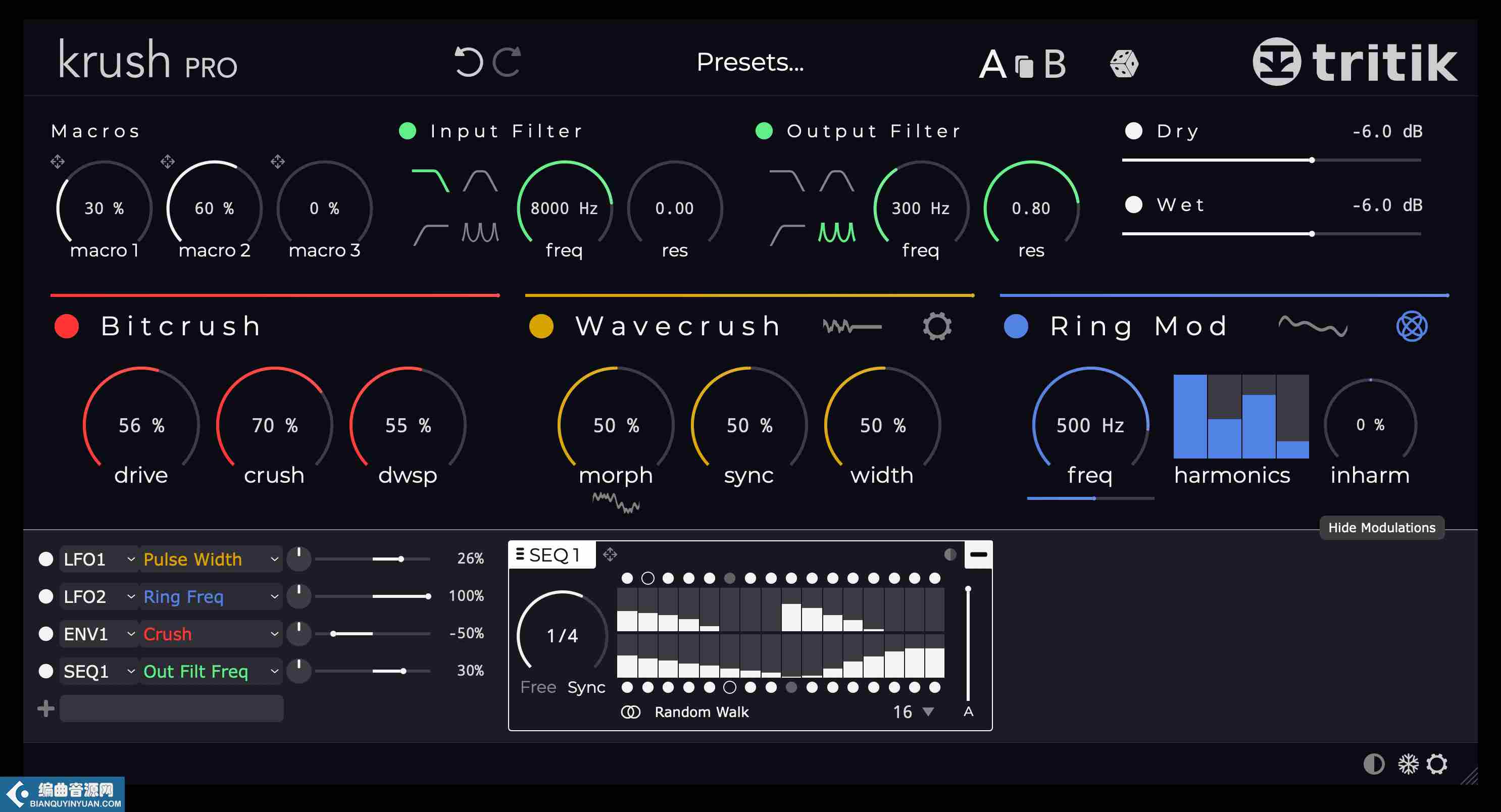 立体声调制效果器 – Tritik Krush Pro v1.1.0 Incl Patched and Keygen WIN